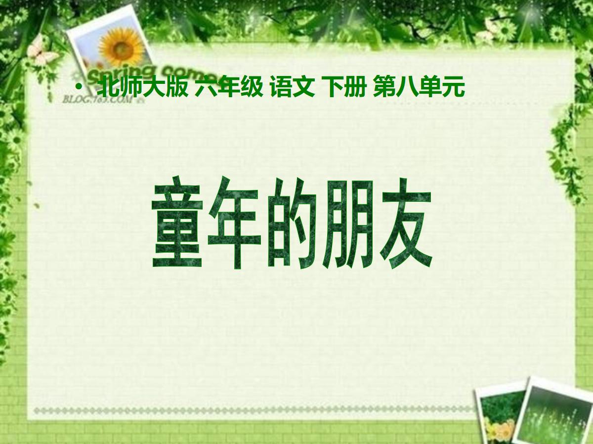 《童年的朋友》PPT课件2