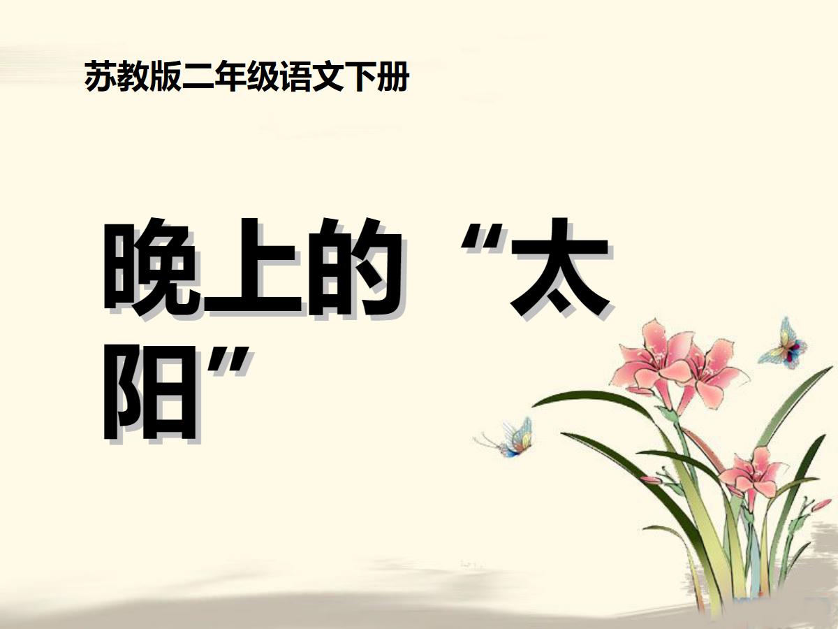 《晚上的“太阳”》PPT课件2