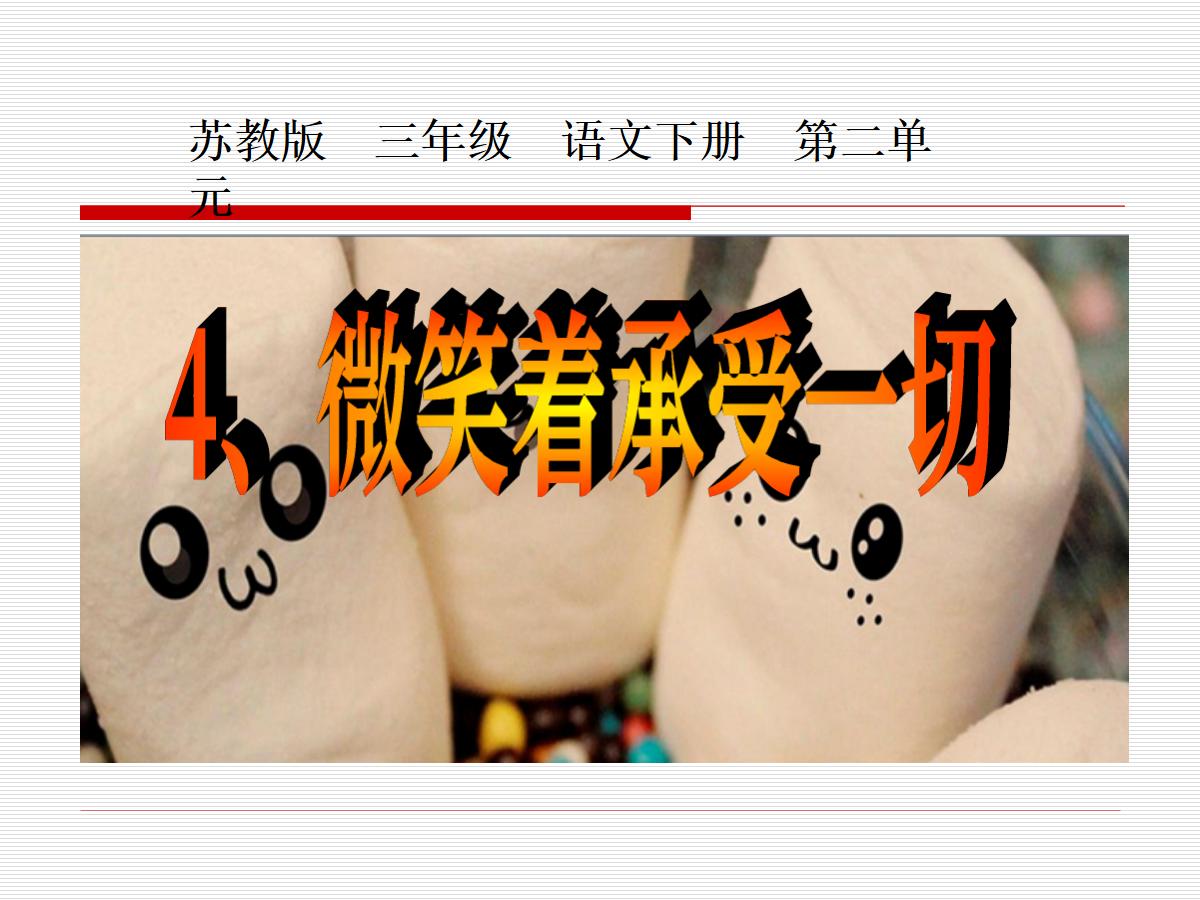 《微笑着承受一切》PPT课件