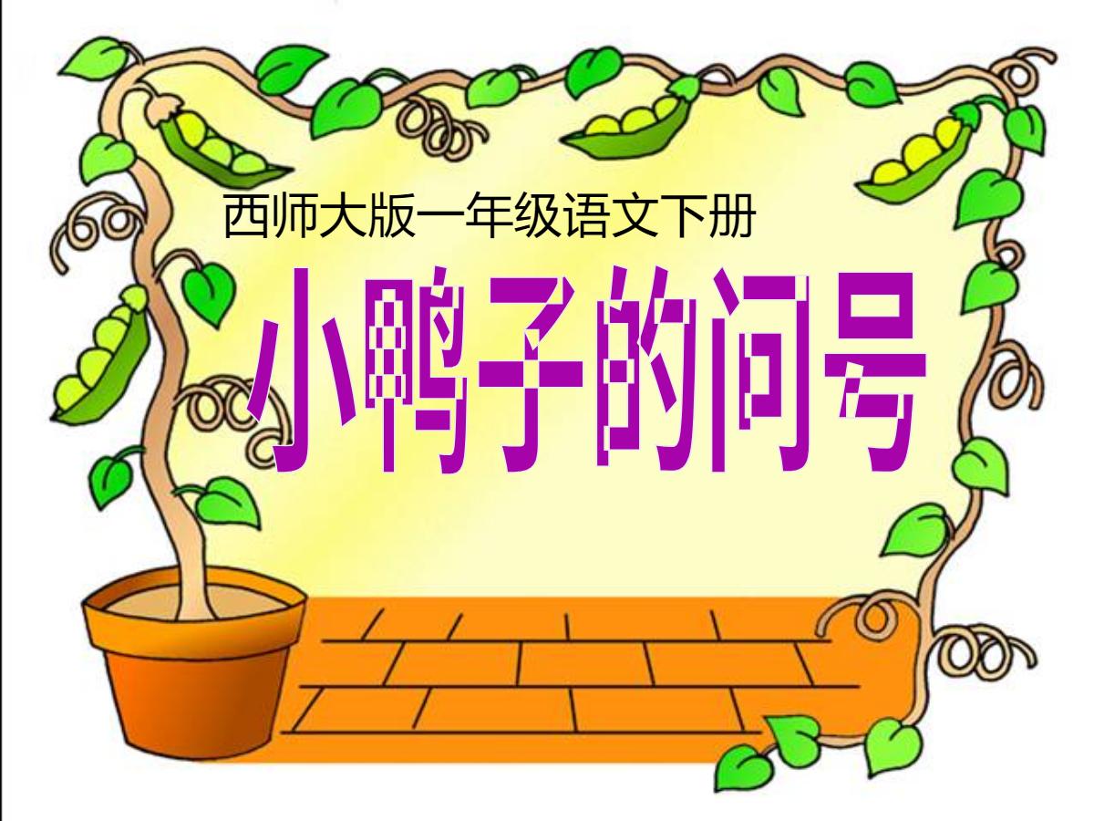 《小鸭子的问号》PPT课件