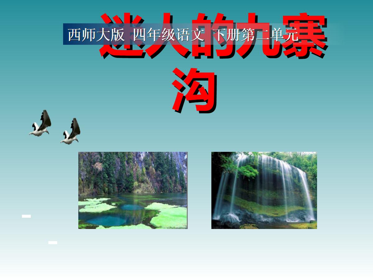《迷人的九寨沟》PPT课件4