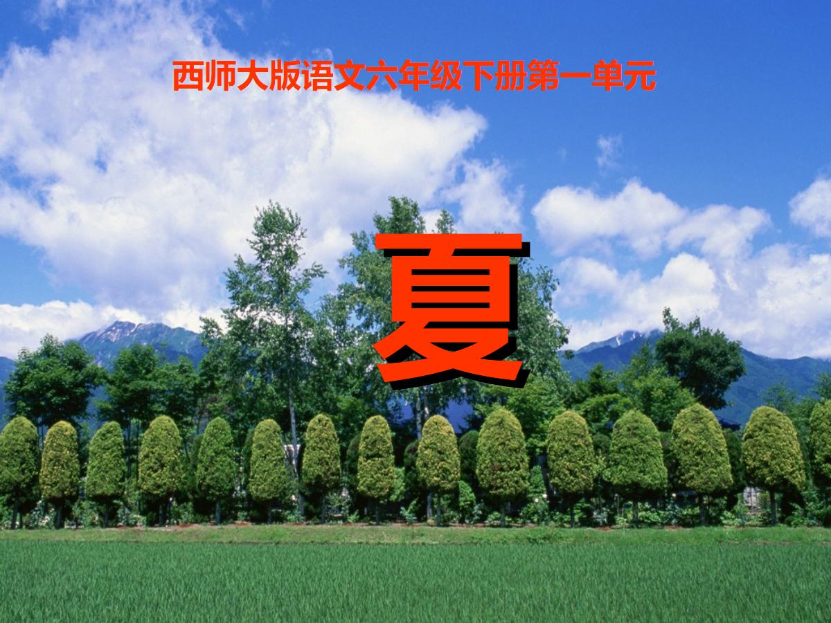 《夏》PPT课件