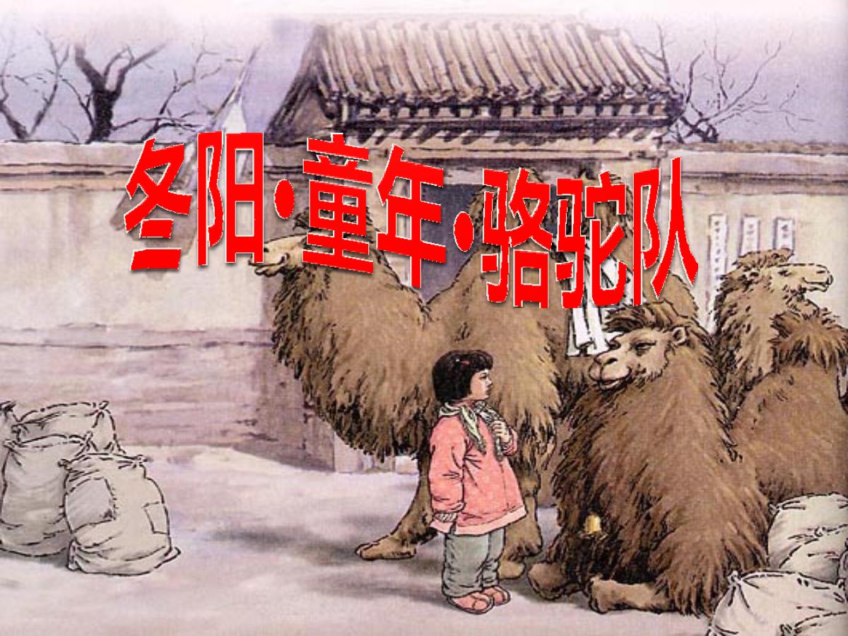 《冬阳·童年·骆驼队》PPT课件5