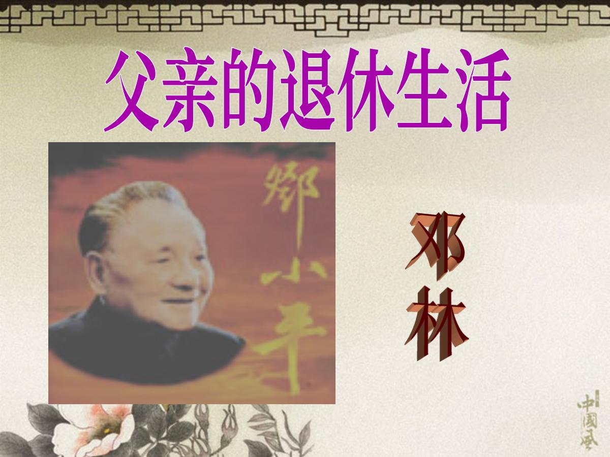 《父亲的退休生活》PPT课件