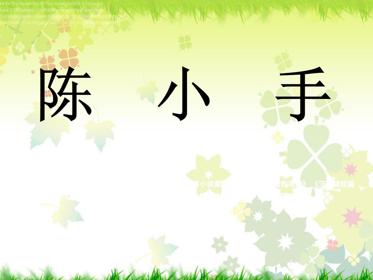 《陈小手》PPT课件