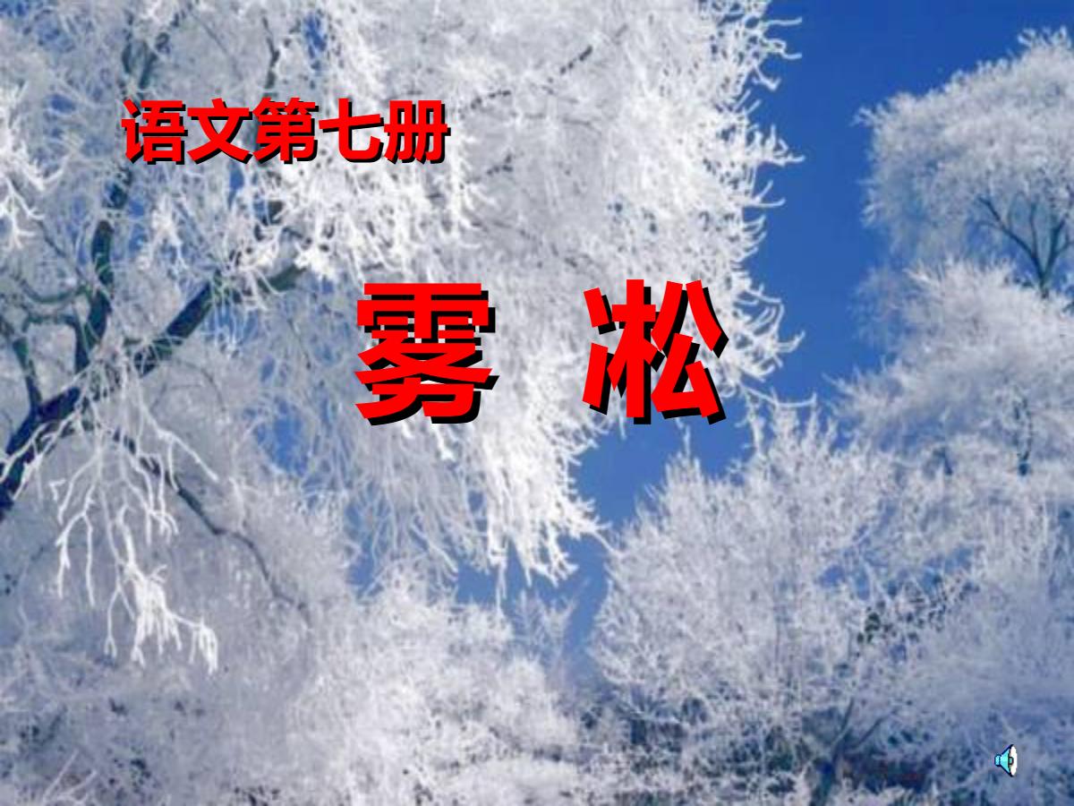 《雾凇》PPT课件