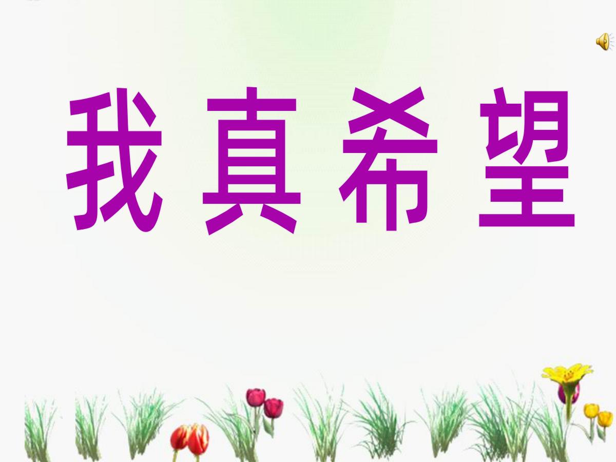 《我真希望》PPT课件4