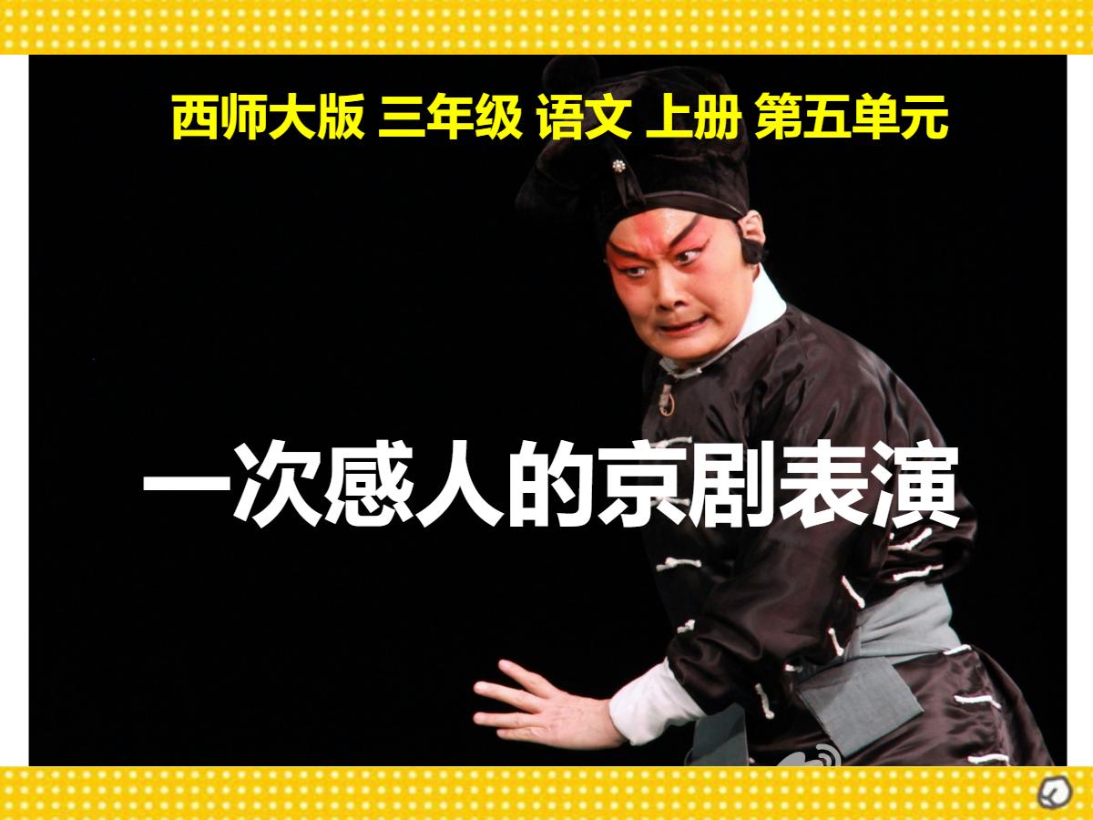 《一次感人的京剧表演》PPT课件2