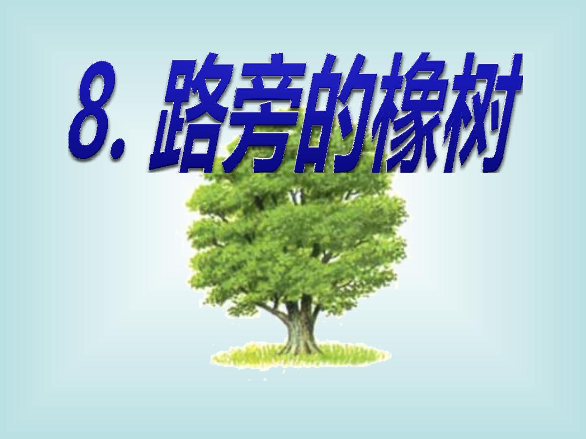 《路旁的橡树》PPT课件3