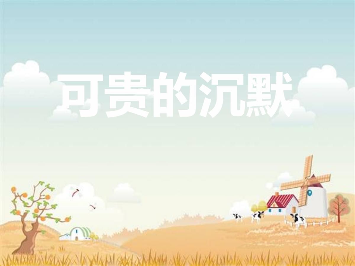 《可贵的沉默》PPT课件3