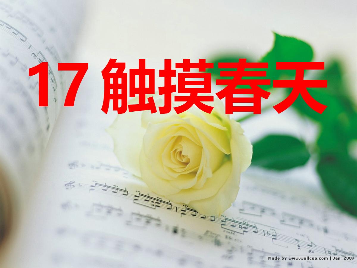 《触摸春天》PPT课件