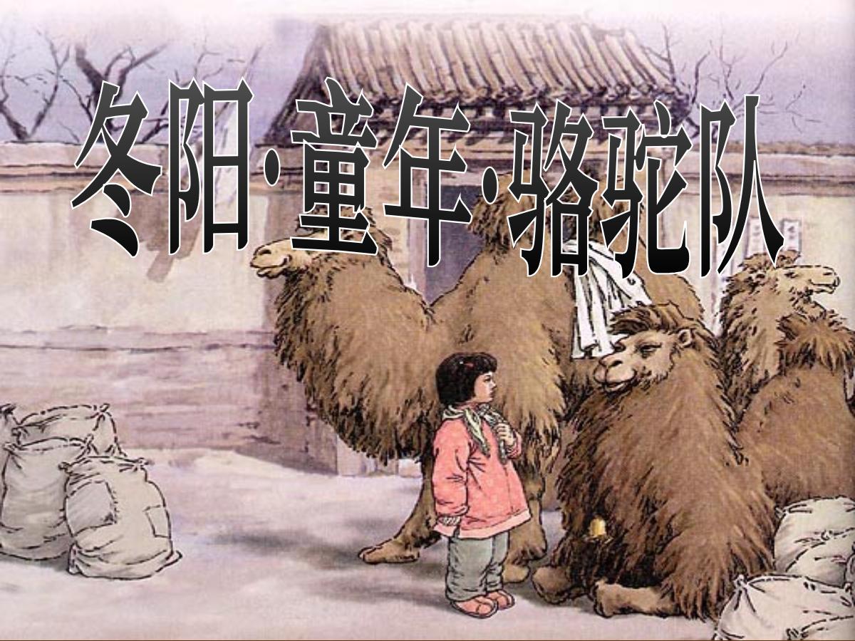 《冬阳·童年·骆驼队》PPT课件3