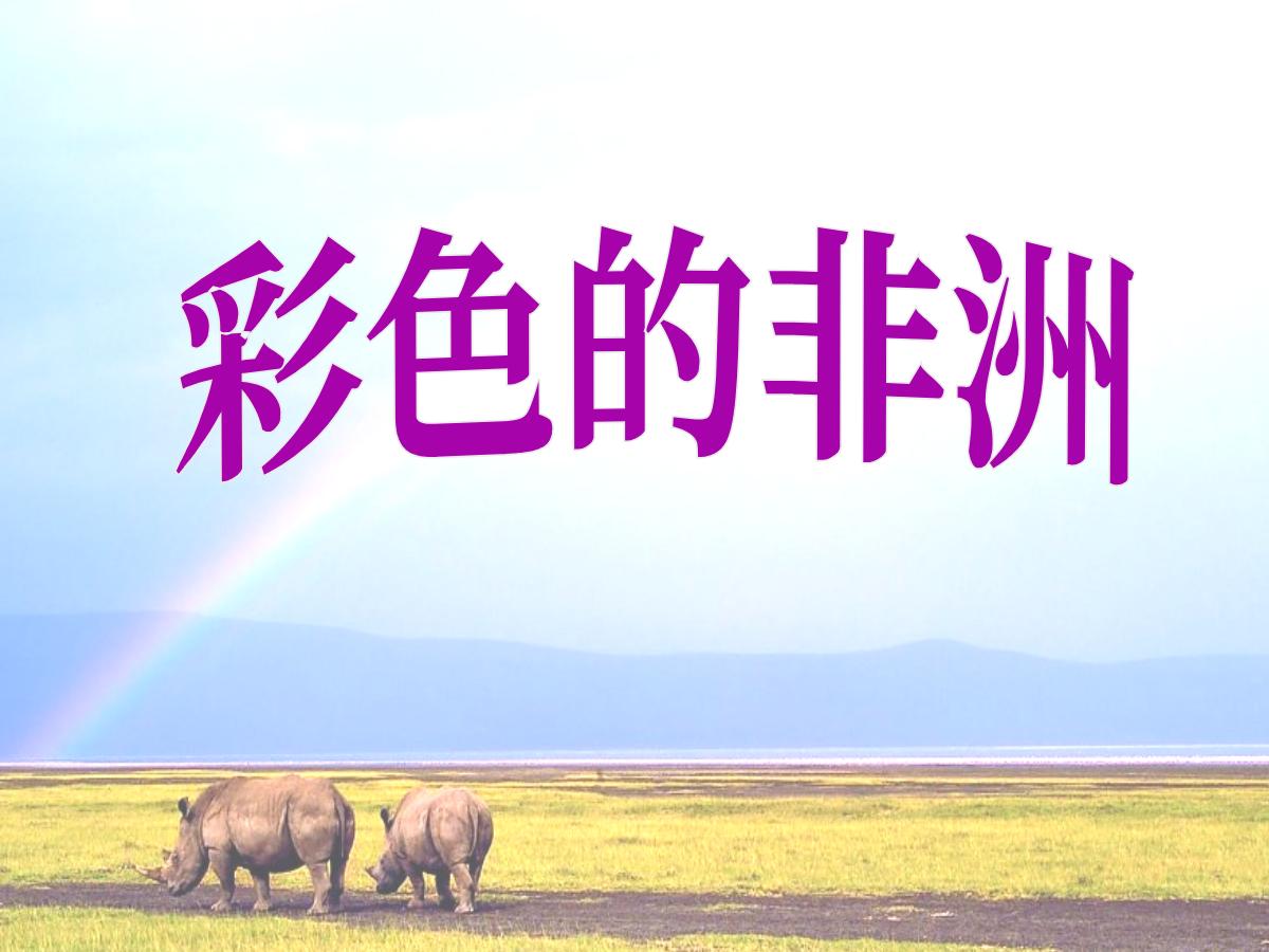 《彩色的非洲》PPT课件4