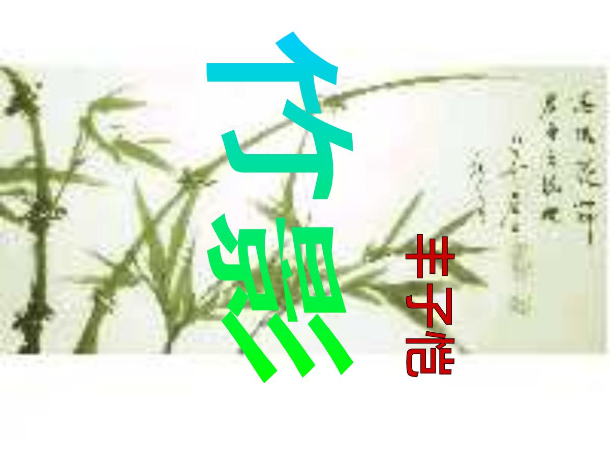 《竹影》PPT课件2