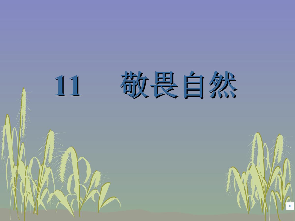 《敬畏自然》PPT课件