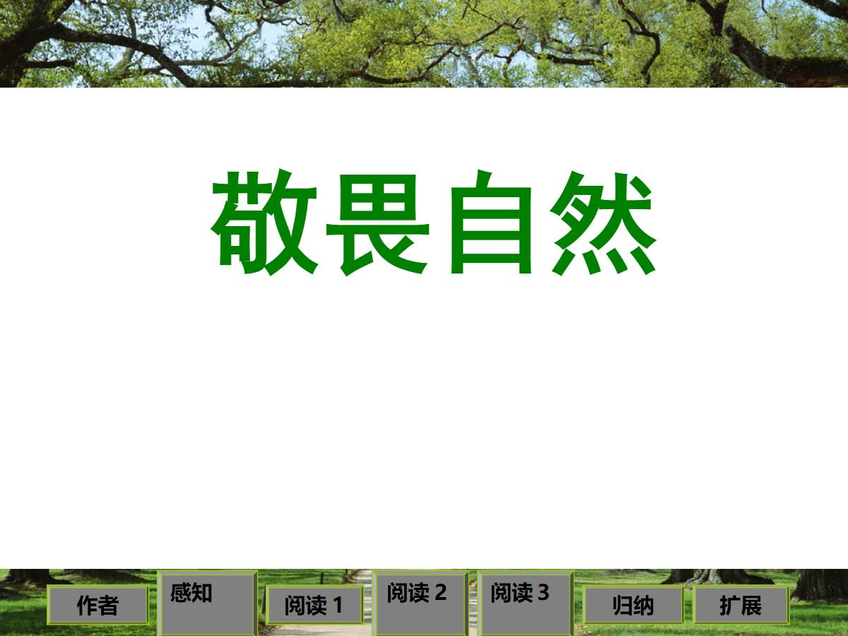 《敬畏自然》PPT课件3