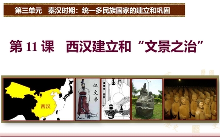 《西汉的建立和“文景之治”》PPT免费教学课件