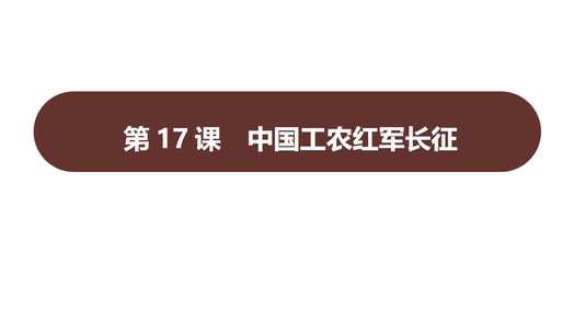 《中国工农红军长征》PPT免费课件下载