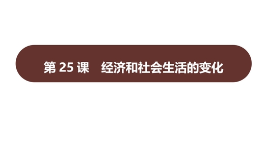 《经济与社会生活的变化》PPT优秀课件