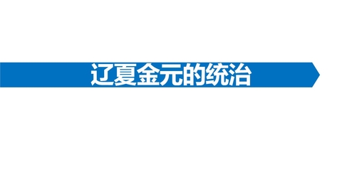 《辽夏金元的统治》PPT优秀课件下载