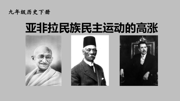 《亚非拉民族民主运动的高涨》PPT优质课件