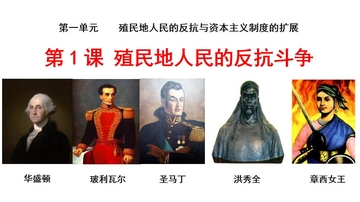 《殖民地人民的反抗斗争》PPT免费教学课件下载