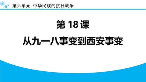 《从九一八事变到西安事变》中华民族的抗日战争PPT下载