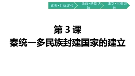 《秦统一多民族封建国家的建立》PPT优质教学课件下载