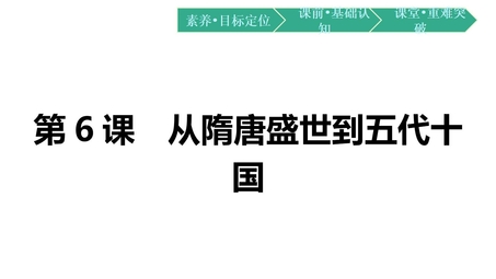 《从隋唐盛世到五代十国》PPT精品免费课件下载