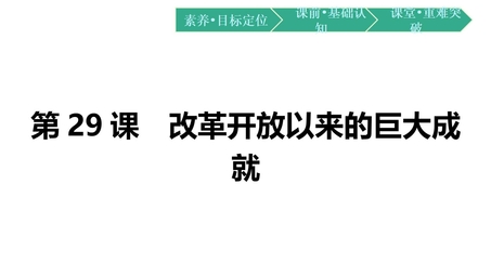 《改革开放以来的巨大成就》PPT精品课件下载