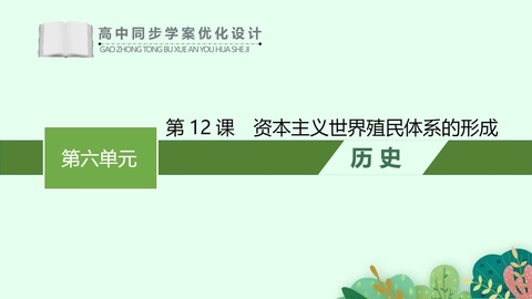 《资本主义世界殖民体系的形成》PPT优质课件下载