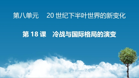《冷战与国际格局的演变》PPT优质课件下载