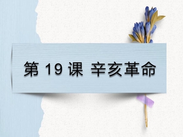 《辛亥革命》PPT优质课件下载