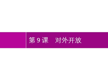 《对外开放》PPT免费课件下载