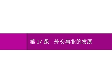 《外交事业的发展》PPT优质课件