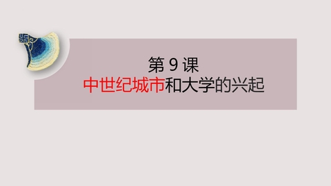 《中世纪城市和大学的兴起》PPT免费课件