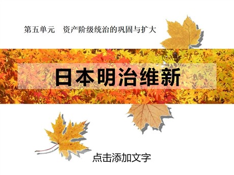 《日本明治维新》资产阶级统治的巩固与扩大PPT课件