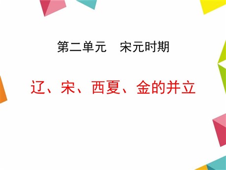 《辽、宋、西夏、金的并立》宋元时期PPT课件2