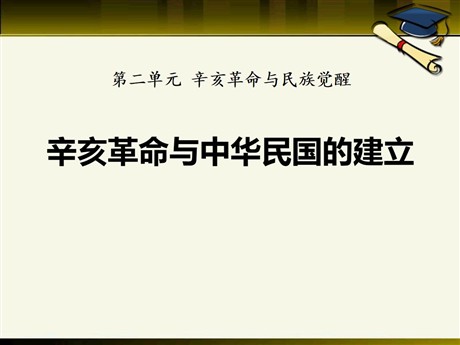 《辛亥革命与中华民国的建立》辛亥革命与民族觉醒PPT课件2