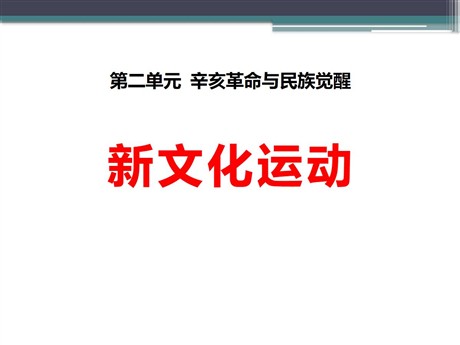 《新文化运动》辛亥革命与民族觉醒PPT课件2