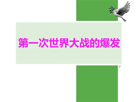 《第一次世界大战的爆发》急剧动荡的现代世界PPT课件3