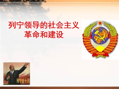 《列宁领导的社会主义革命与建设》急剧动荡的现代世界PPT课件