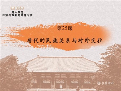 《唐代的民族关系与对外交往》开放与革新的隋唐时代PPT课件