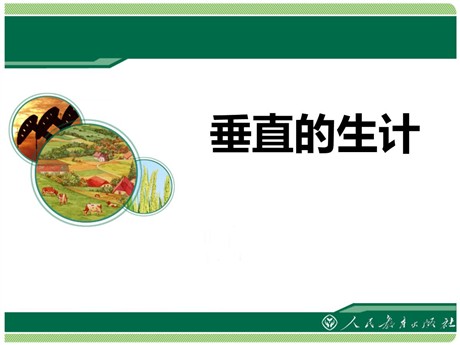 《垂直的生计》各具特色的区域生活PPT
