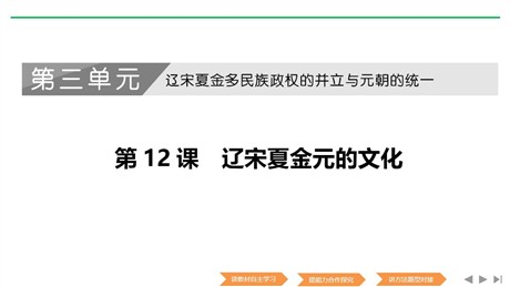《辽宋夏金元的文化》PPT课件下载