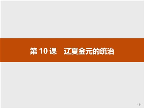 《辽夏金元的统治》PPT精品课件