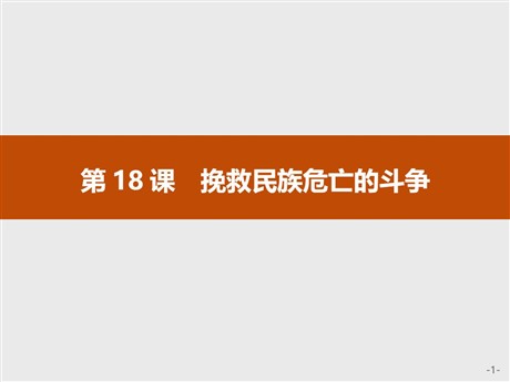 《挽救民族危亡的斗争》PPT免费课件