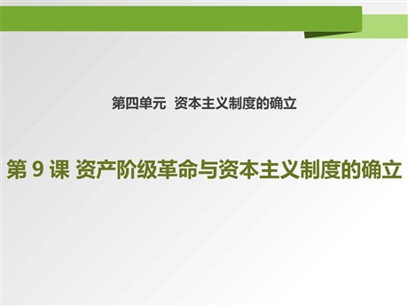 《资产阶级革命与资本主义制度的确立》PPT课件