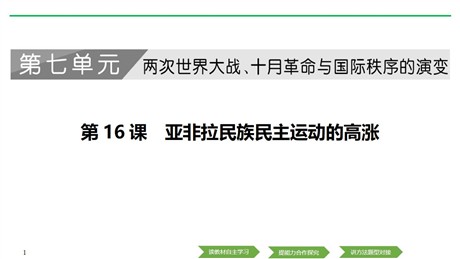《亚非拉民族民主运动的高涨》PPT课件下载
