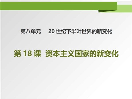 《资本主义国家的新变化》PPT课件